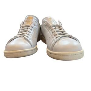 Adidas Stan Smith Classic White Green Leather Sneakers Mens 7.5 HP2201 Lux